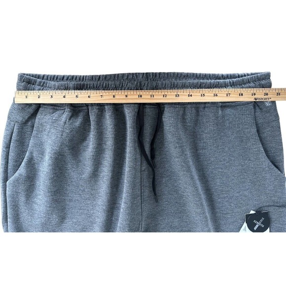 Kenneth Cole New York Men’s Joggers Sweatpants UPF40+ Plus Size 4X Black Heather - Picture 2 of 7